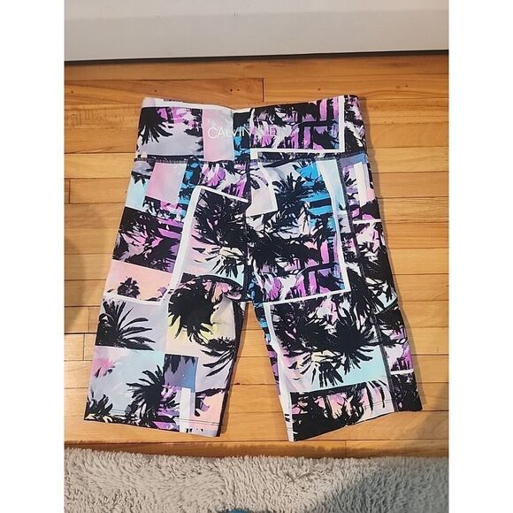 Calvin Klein tropical biker shorts women's size Medium - Picture 4 of 5